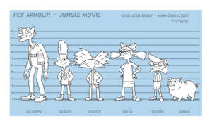 Hey Arnold Character Lineup Wallpaper