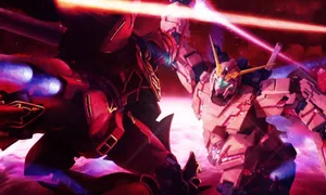 Hi-nu Gundam From The Gundam Unicorn Series In All Its Glory! Wallpaper