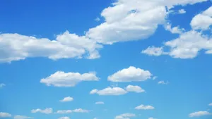 Hi Res Bright Blue Sky Wallpaper