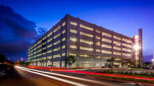 Hialeah Modern Parking Garage Dusk Wallpaper