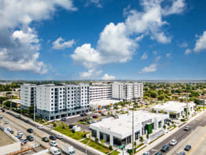 Hialeah Urban Landscape Aerial View Wallpaper