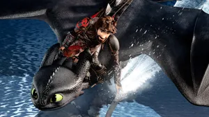 Hiccup Touching The Water How To Train Your Dragon The Hidden World Wallpaper
