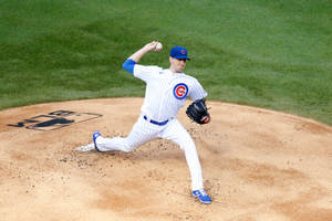 High Angle View Of Kyle Hendricks Wallpaper