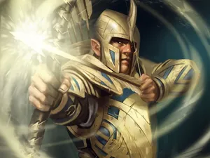 High Elf Archer Showcasing Her Precision In Archery. Wallpaper