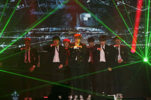 High-energy Bts Live Concert Experience Wallpaper