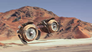 High-octane Podracing In The Star Wars Universe Wallpaper