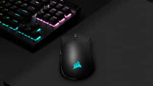 High-performance Gaming Mouse Illuminated In Rgb Colors Wallpaper