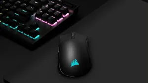 High-performance Gaming Mouse Illuminated In Rgb Colors Wallpaper