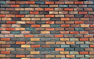 High-quality Brown Brick Wall Texture Wallpaper