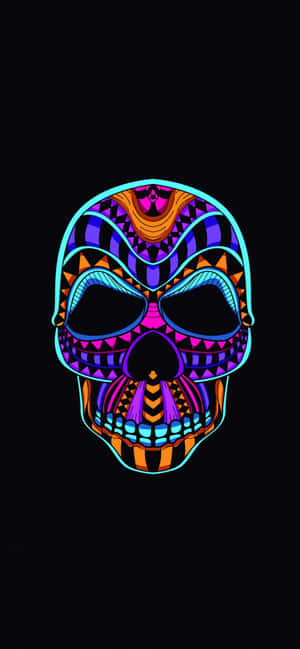 High-quality Colorful Skull Wallpaper