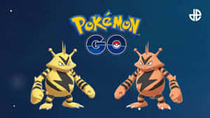 High-quality Electabuzz And Shiny Electabuzz Side By Side Comparison In Pokemon Go Wallpaper