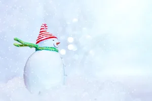 High Resolution Christmas Snowman Wallpaper