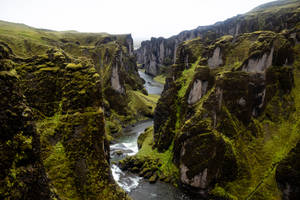 High Resolution Desktop River And Mountain Wallpaper