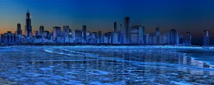 High Resolution Dual Monitor Chicago Waterfront Wallpaper