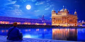 High Resolution Image Of A Sunset Over A Serene Forest Wallpaper