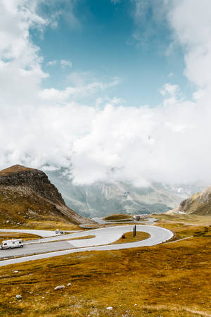 High Resolution Iphone Mountain Road Wallpaper