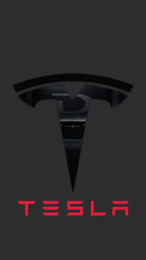 High-resolution Tesla Logo In 4k Wallpaper