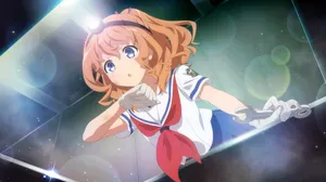 High School Fleet Anime Characterin Space Wallpaper