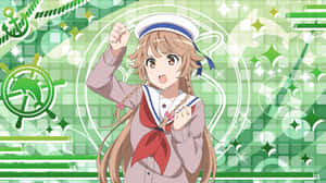 High School Fleet Kouko Nosa Anime Action Wallpaper