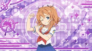 High School Fleet Maron Yanagiwara Animated Character Wallpaper