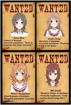 High School Fleet Wanted Posters Wallpaper