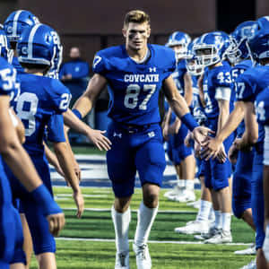 High School Football Player Number87 Wallpaper