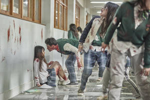 High School Girl Battles Zombie Attack In 