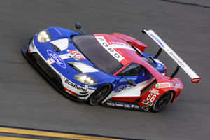 High-speed Car Racing Action Wallpaper