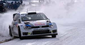 High-speed Ice Racing Action Wallpaper