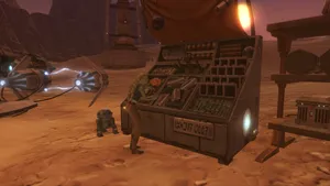 High-speed Podracing Competition On Tatooine Wallpaper