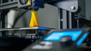 High-tech 3d Printer In Action Wallpaper