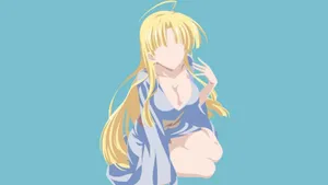 Highschool Dx D Asia Argento Blue Backdrop Wallpaper