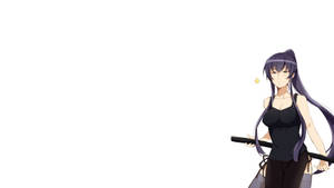 Highschool Of The Dead Minimalist Saeko Wallpaper