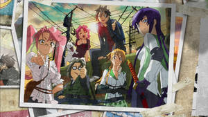 Highschool Of The Dead Polaroid Art Wallpaper