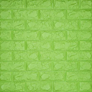 Hijau Wall Bricks Wallpaper