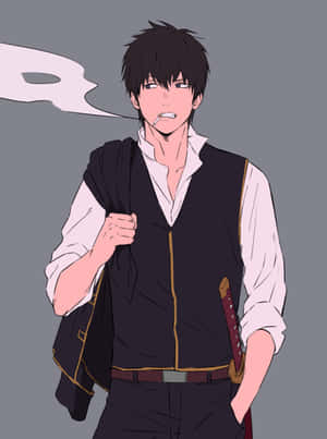 Hijikata_ Toshiro_ Anime_ Character_ Artwork Wallpaper