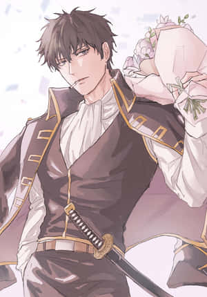 Hijikata_ Toshiro_ Anime_ Character_ Portrait Wallpaper