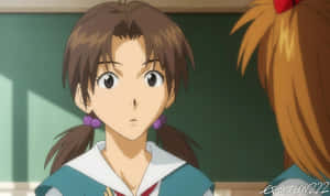 Hikari Horaki Smiling In School Uniform Wallpaper