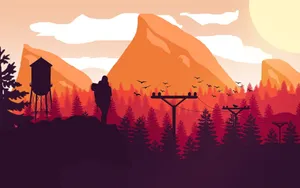 Hiking Firewatch Wallpaper