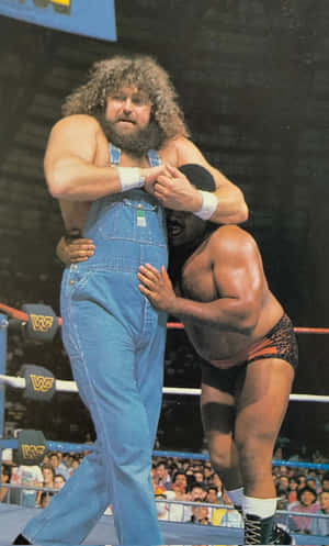 Hillbilly Jim Wrestling Match Wallpaper