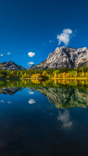 Hills And A Pond Wallpaper