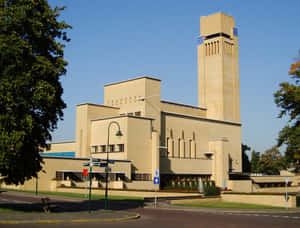 Hilversum Town Hall Architecture Wallpaper