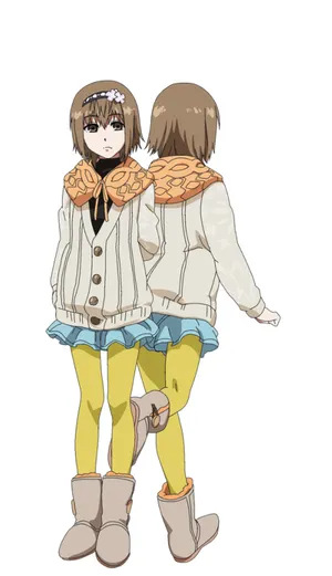 Hinami Fueguchi Striking A Pose In A Beautiful Tokyo Ghoul Illustration Wallpaper