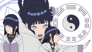 Hinata Hyuga Yin And Yang Wallpaper