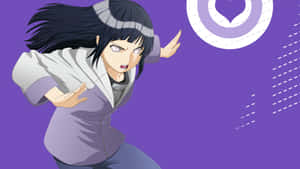 Hinata Uzumaki Fighting Pose Wallpaper