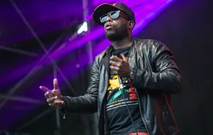 Hip Hop Artist Performance Stage Wallpaper