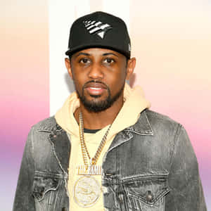 Hip Hop Artistin Black Capand Denim Jacket Wallpaper