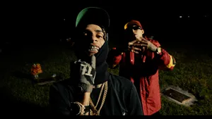 Hip Hop_ Artists_ Nighttime_ Graveyard_ Scene Wallpaper