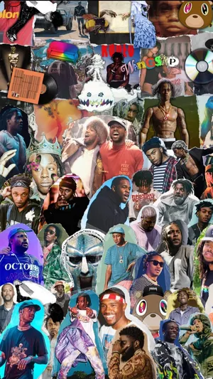 Hip Hop Culture Collage Wallpaper