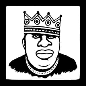 Hip Hop Royalty Illustration_ Notorious B I G Wallpaper